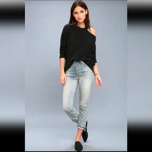 Sleigh Ride Blue Cutout Sweater